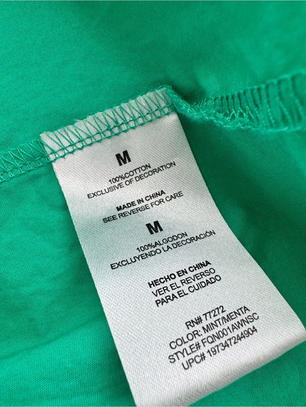French Connection Green Cotton Puff Sleeve Tiered Midi Dress Size M